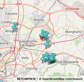 Mappa Via San Paolo, 80038 Pomigliano d'Arco NA, Italia (3.75545)