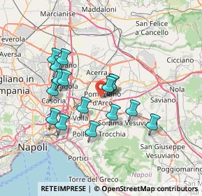 Mappa Via San Paolo, 80038 Pomigliano d'Arco NA, Italia (6.57625)