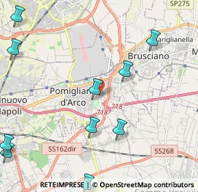 Mappa Via Giordano Luca, 80038 Pomigliano d'Arco NA, Italia (3.19455)