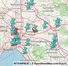 Mappa Via Giordano Luca, 80038 Pomigliano d'Arco NA, Italia (9.9495)