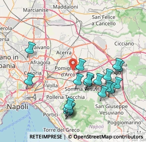 Mappa Via Leonardo da Vinci, 80038 Pomigliano d'Arco NA, Italia (8.5355)