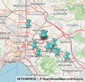 Mappa Via Giordano Luca, 80038 Pomigliano d'Arco NA, Italia (5.13545)