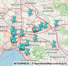 Mappa Via Leonardo da Vinci, 80038 Pomigliano d'Arco NA, Italia (8.7895)