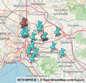 Mappa Via Leonardo da Vinci, 80038 Pomigliano d'Arco NA, Italia (6.5685)