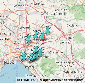 Mappa Via Giordano Luca, 80038 Pomigliano d'Arco NA, Italia (7.13077)