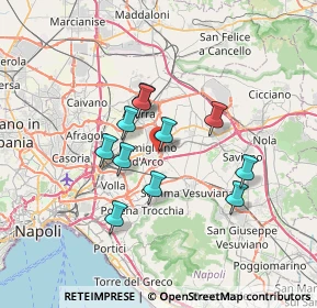 Mappa Via Giordano Luca, 80038 Pomigliano d'Arco NA, Italia (5.91182)