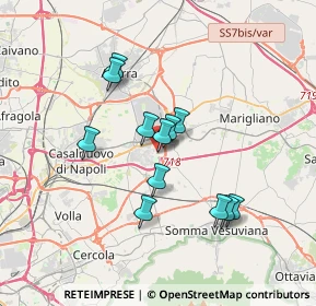 Mappa Via Giordano Luca, 80038 Pomigliano d'Arco NA, Italia (3.07333)