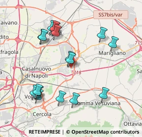 Mappa Via Giordano Luca, 80038 Pomigliano d'Arco NA, Italia (4.38235)