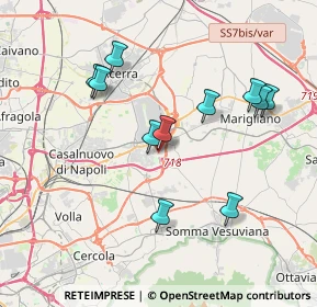 Mappa Via Giordano Luca, 80038 Pomigliano d'Arco NA, Italia (3.91273)