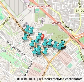Mappa Cupa Vicinale dell'Arco, 80144 Napoli NA, Italia (0.377)