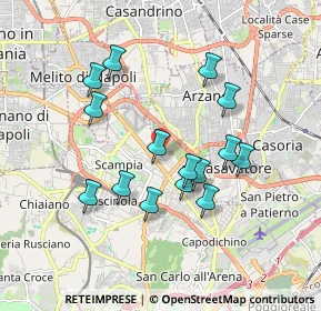 Mappa Cupa Vicinale dell'Arco, 80144 Napoli NA, Italia (1.76667)