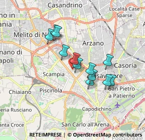 Mappa Cupa Vicinale dell'Arco, 80144 Napoli NA, Italia (1.45333)