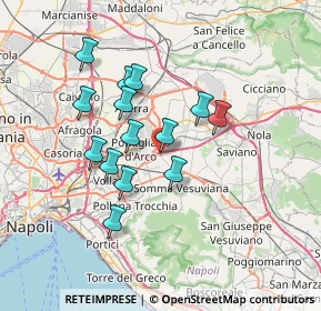 Mappa Via Madonnelle, 80038 Castello di Cisterna NA, Italia (6.39571)