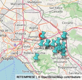 Mappa Via Madonnelle, 80038 Castello di Cisterna NA, Italia (6.97438)