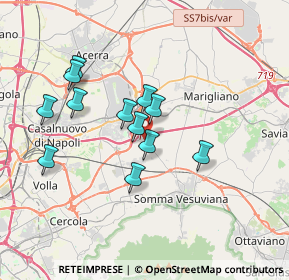 Mappa Via Madonnelle, 80038 Castello di Cisterna NA, Italia (3.29667)