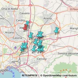 Mappa Via Comunale delle Puglie, 80013 Casalnuovo di Napoli NA, Italia (3.10333)