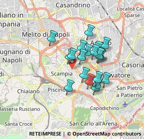 Mappa Gran Sasso - Monte Rosa, 80144 Napoli NA, Italia (1.3955)