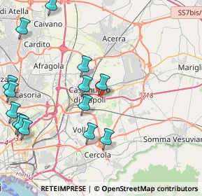 Mappa Via Visconti, 80038 Pomigliano d'Arco NA, Italia (5.51786)