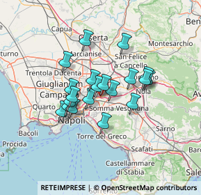 Mappa Via Visconti, 80038 Pomigliano d'Arco NA, Italia (10.772)