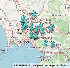 Mappa Via Visconti, 80038 Pomigliano d'Arco NA, Italia (10.21632)