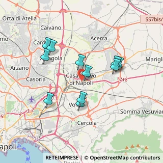 Mappa Via Madre Rosa Gattorno, 80013 Casalnuovo di Napoli NA, Italia (3.55545)