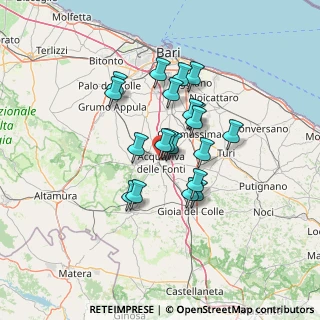 Mappa Via per Sannicandro, 70021 Bitritto BA, Italia (11.0665)