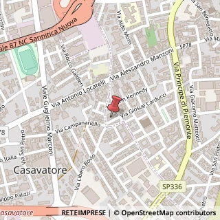 Mappa Via Giosuè Carducci, 98, 80026, 80026 Casoria, Napoli (Campania)