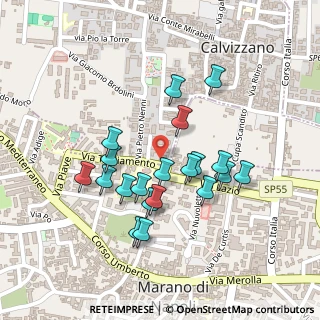 Mappa Via Baracca Francesco Fabbricato F, 80016 Marano di Napoli NA, Italia (0.2205)