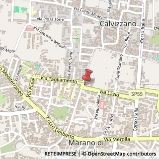 Mappa Via Lazio, 46, 80016 Marano di Napoli, Napoli (Campania)