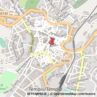Mappa Piazza Mercato,  5, 07029 Tempio Pausania, Olbia-Tempio (Sardegna)
