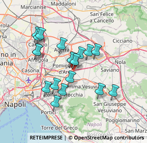 Mappa Via E.A. Mario, 80038 Pomigliano d'Arco NA, Italia (6.57526)