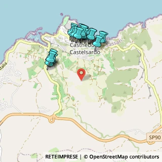 Mappa Castelsardo, 07031 Castelsardo SS, Italia (1.08462)