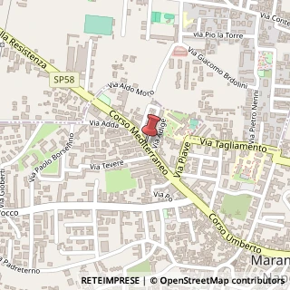 Mappa Corso mediterraneo 126, 80016 Marano di Napoli, Napoli (Campania)