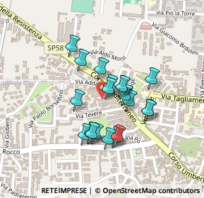 Mappa Via Ticino, 80016 Marano di Napoli NA, Italia (0.184)