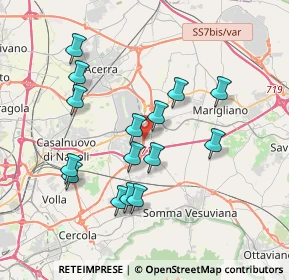 Mappa Via Palme Olaf, 80038 Pomigliano d'Arco NA, Italia (3.74867)