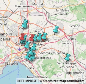 Mappa Via Nicolò Paganini, 80038 Pomigliano d'Arco NA, Italia (7.17056)