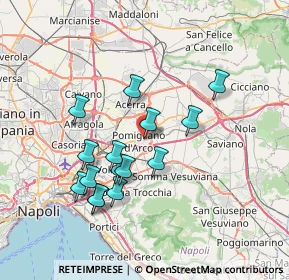 Mappa Via Nicolò Paganini, 80038 Pomigliano d'Arco NA, Italia (7.15333)