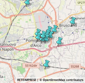 Mappa Via Nicolò Paganini, 80038 Pomigliano d'Arco NA, Italia (1.24308)