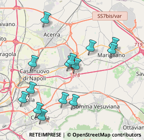 Mappa Via Miccoli, 80038 Pomigliano d'Arco NA, Italia (4.36429)