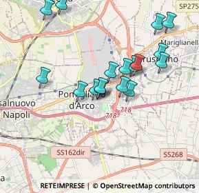 Mappa Via Nizza, 80038 Pomigliano d'Arco NA, Italia (1.85647)
