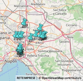 Mappa Via Nizza, 80038 Pomigliano d'Arco NA, Italia (7.4505)