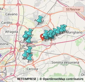 Mappa Via B. Pacciano, 80038 Pomigliano d'Arco NA, Italia (2.86529)