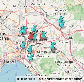 Mappa Via Francesco Caiazzo, 80038 Pomigliano d'Arco NA, Italia (6.47)