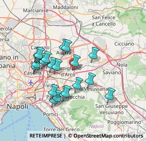 Mappa Via Francesco Caiazzo, 80038 Pomigliano d'Arco NA, Italia (6.7965)