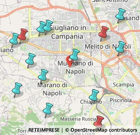 Mappa Via Filippo Corridoni, 80018 Mugnano di Napoli NA, Italia (2.92667)