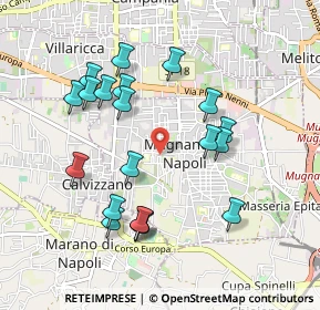 Mappa Via Filippo Corridoni, 80018 Mugnano di Napoli NA, Italia (1.0125)