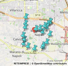 Mappa Via Filippo Corridoni, 80018 Mugnano di Napoli NA, Italia (0.8445)