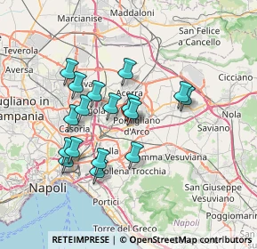 Mappa Via giovanni falcone, 80038 Pomigliano d'Arco NA, Italia (6.62588)