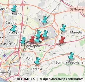 Mappa Via giovanni falcone, 80038 Pomigliano d'Arco NA, Italia (3.86667)