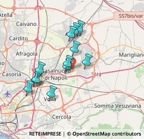 Mappa Via giovanni falcone, 80038 Pomigliano d'Arco NA, Italia (3.33083)